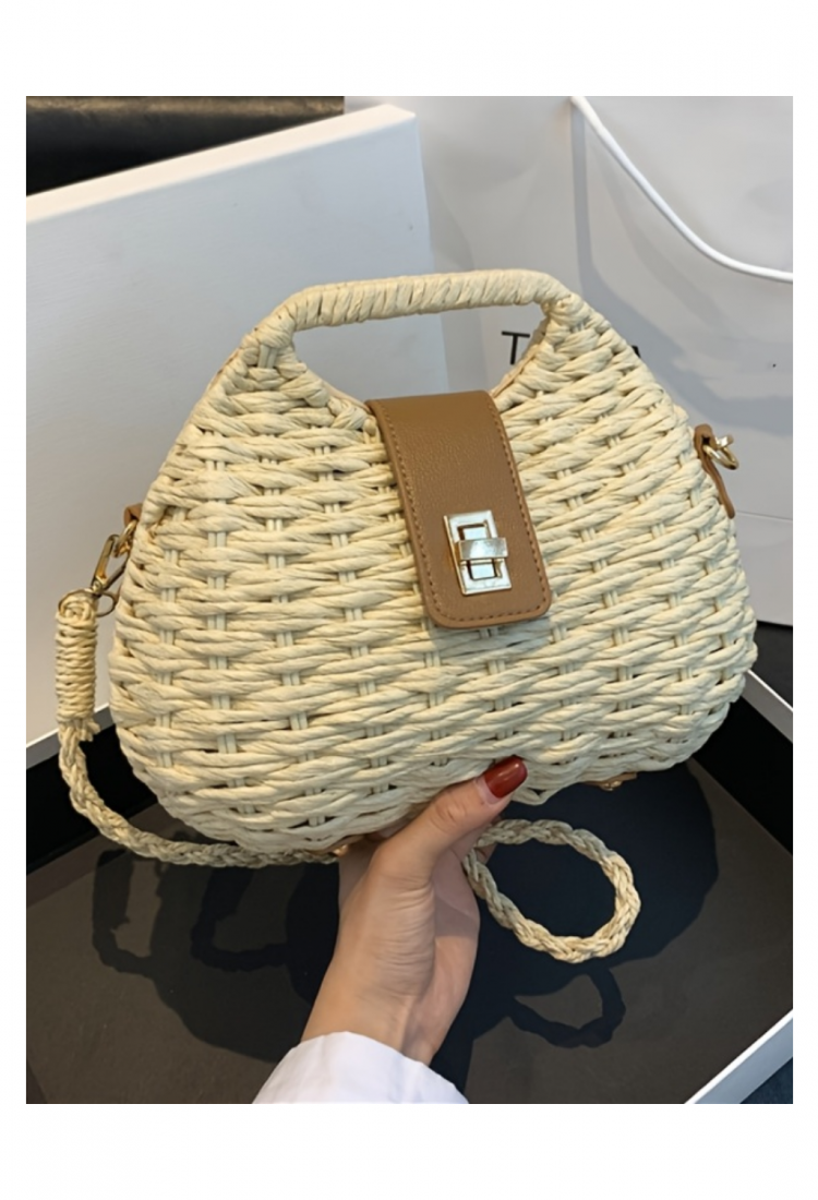 Women's woven handbag and crossbody bag 527548