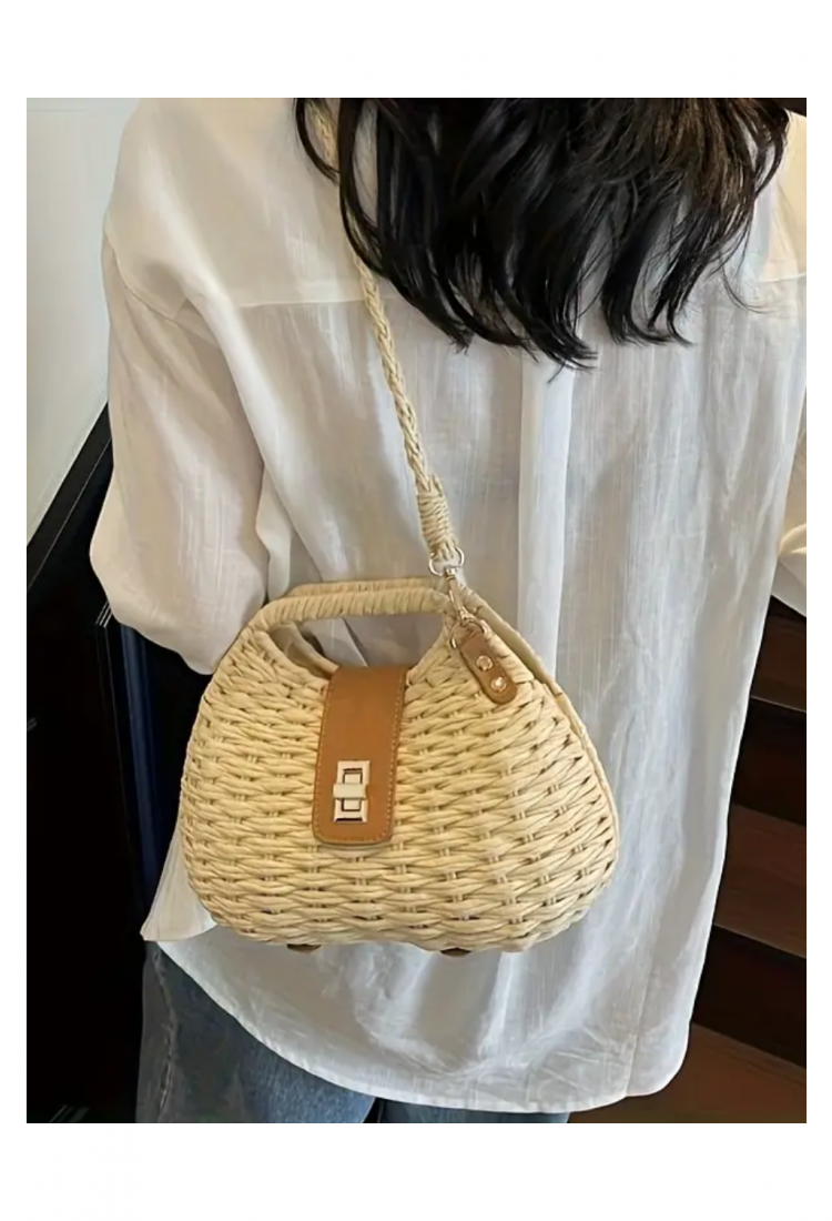 Women's woven handbag and crossbody bag 527548