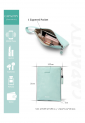 Women's wristlet pouch bag with wrist strap 527637