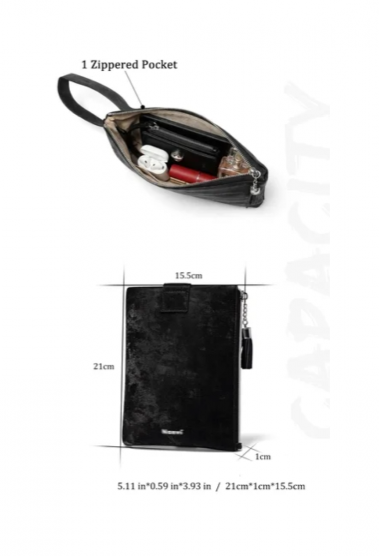 Women's wristlet pouch bag with wrist strap 527637