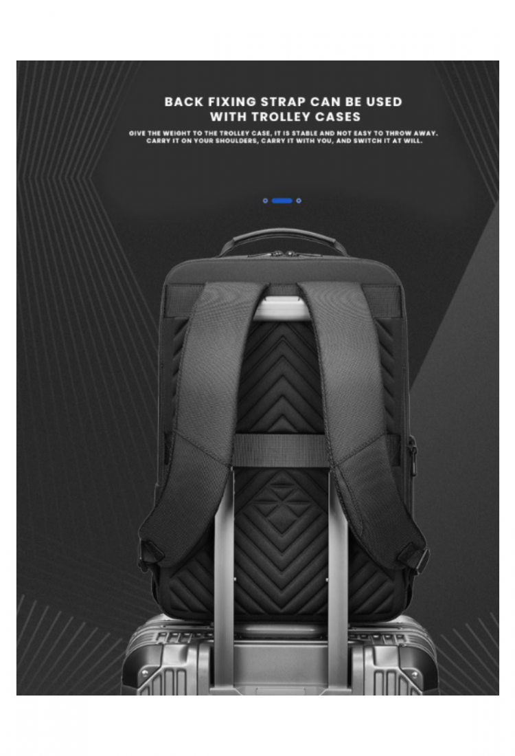 Anti-theft laptop backpack with USB charging port 527643