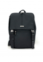 Black anti-theft backpack with front zip pocket 527642