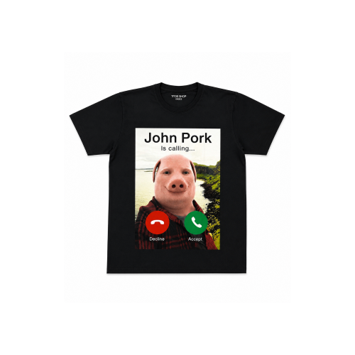 Ανδρική Κοντομάνικη Μπλούζα "John Pork Is Calling" 63836