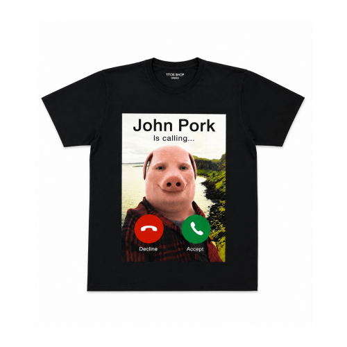 Ανδρική Κοντομάνικη Μπλούζα "John Pork Is Calling" 63836