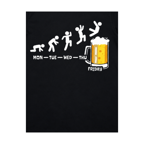 Ανδρική Κοντομάνικη Μπλούζα "Friday Beer Evolution" 63839