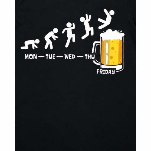 Ανδρική Κοντομάνικη Μπλούζα "Friday Beer Evolution" 63839