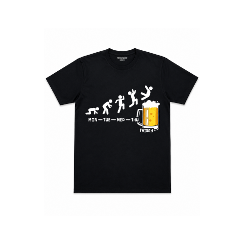 Ανδρική Κοντομάνικη Μπλούζα "Friday Beer Evolution" 63839