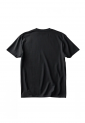 Black men's short sleeve wolf screen print t-shirt made from 100% cotton