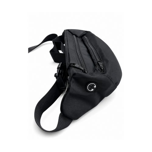 Black Unisex Waist & Crossbody Bag 527654