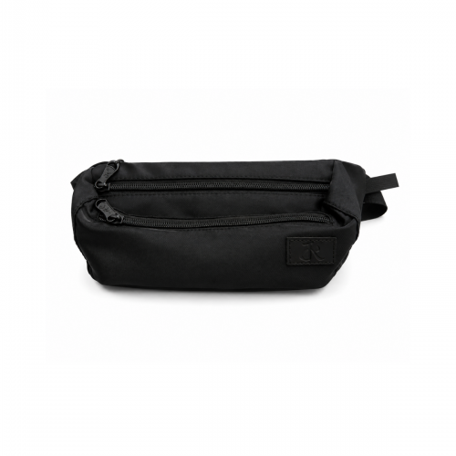 Black Unisex Waist & Crossbody Bag 527654