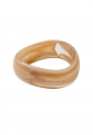 Women's marble effect bone style bangle bracelet