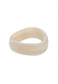 Women's marble effect bone style bangle bracelet