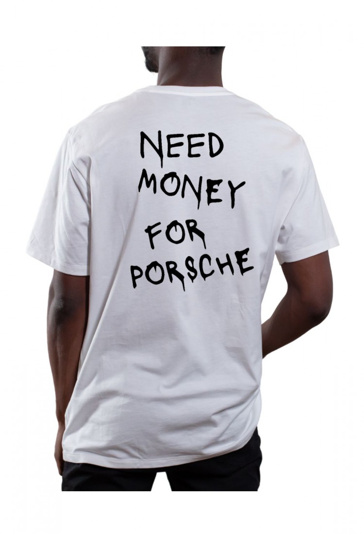 Ανδρική κοντομάνικη μπλούζα Need Money For Porsche από 100% βαμβάκι