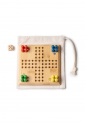 Wooden Ludo Board Game 528944 Wooden Ludo board game with colourful pieces and die 528944