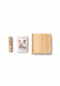 Wooden playing cards and dice set 528943
