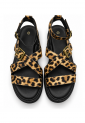 Γυναικεία Πέδιλα Animal Print 528759 Γυναικεία πέδιλα animal print με χιαστί λουράκια 528759