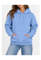 Women's plain hoodie with kangaroo pocket 520275
