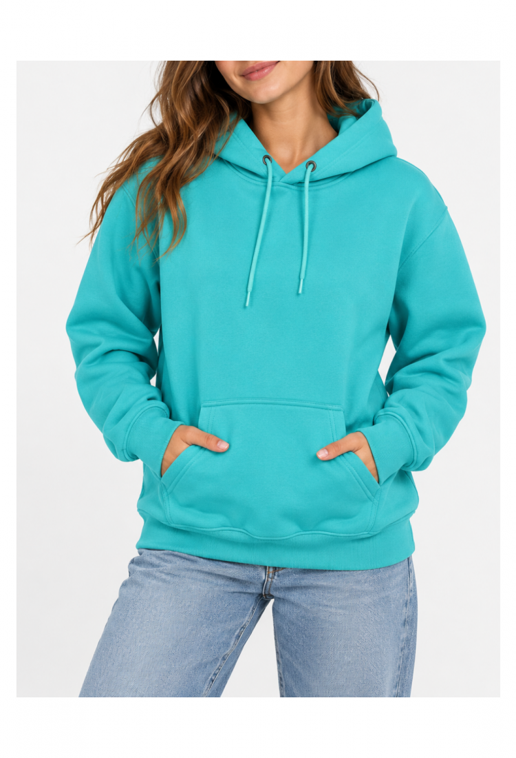 Women's plain hoodie with kangaroo pocket 520275