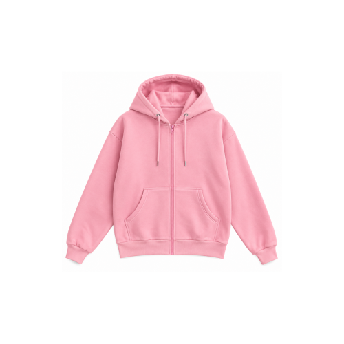 Women's Plain Zip-Up Hoodie 521003