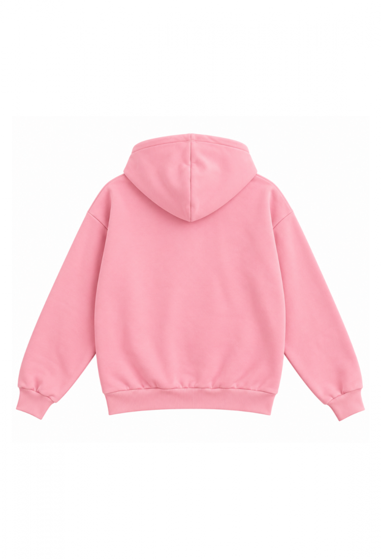 Women's plain zip-up hoodie with front pockets 521003