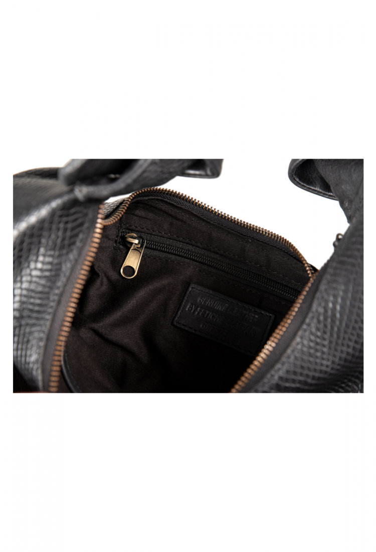 Women's leather shoulder bag with wide strap 528963