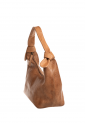 Women's leather shoulder bag with wide strap 528963