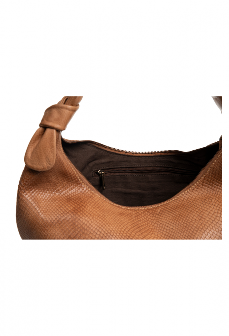 Women's leather shoulder bag with wide strap 528963