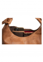 Women's leather shoulder bag with wide strap 528963