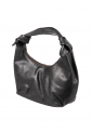 Women's leather shoulder bag with wide strap 528963