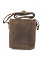 Brown leather crossbody bag with flap and adjustable strap 528966 Brown leather crossbody bag with flap and adjustable strap 528966