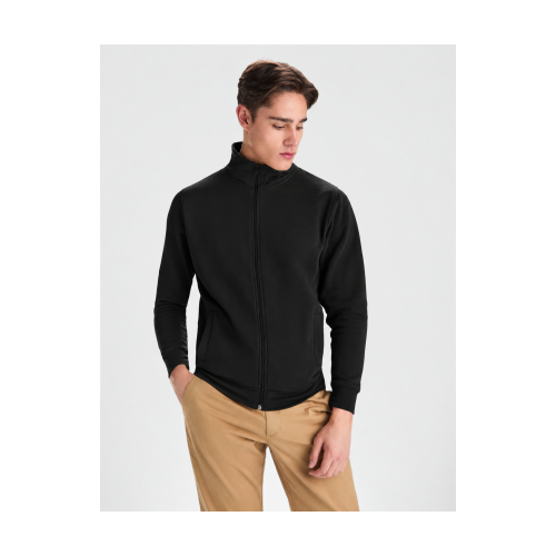 Men's Full-Zip Sweatshirt with High Collar 529091