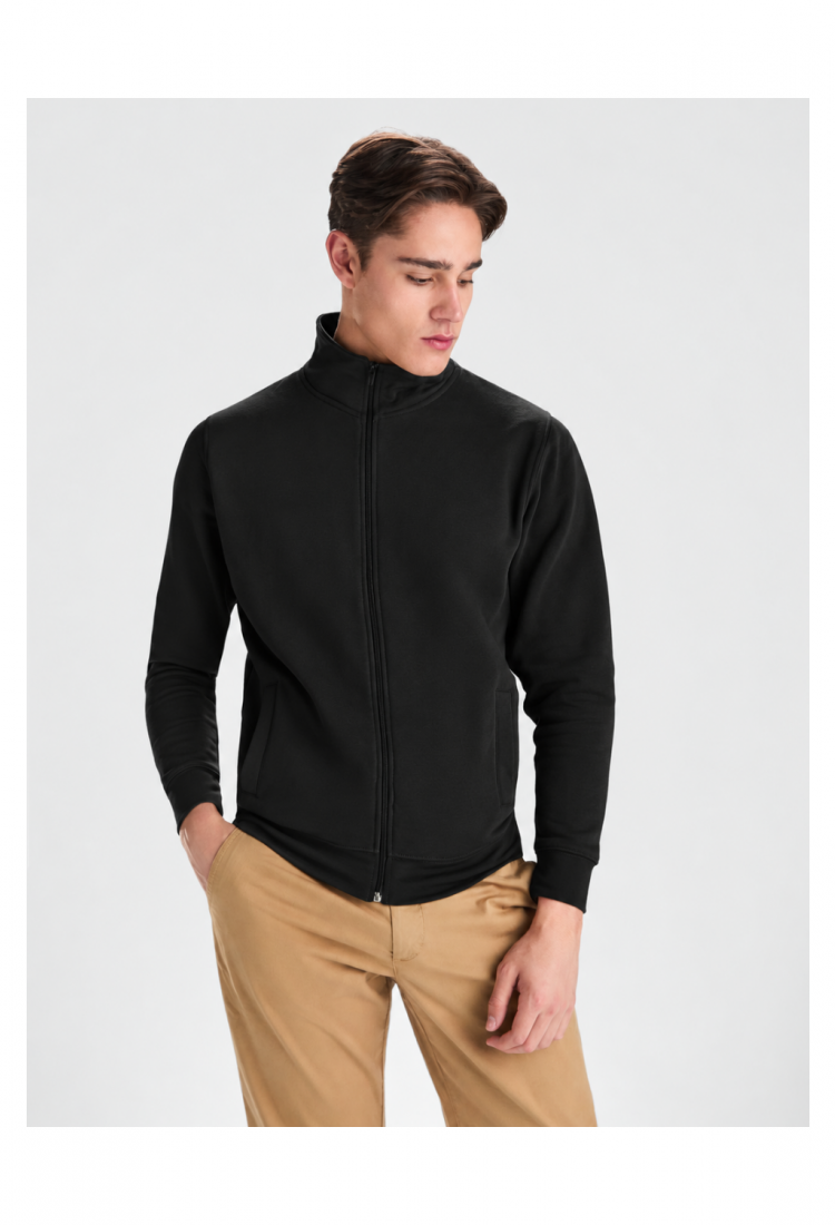 Men's full-zip sweatshirt with high collar 529091