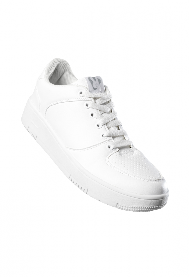 Women's white platform sneakers 529089