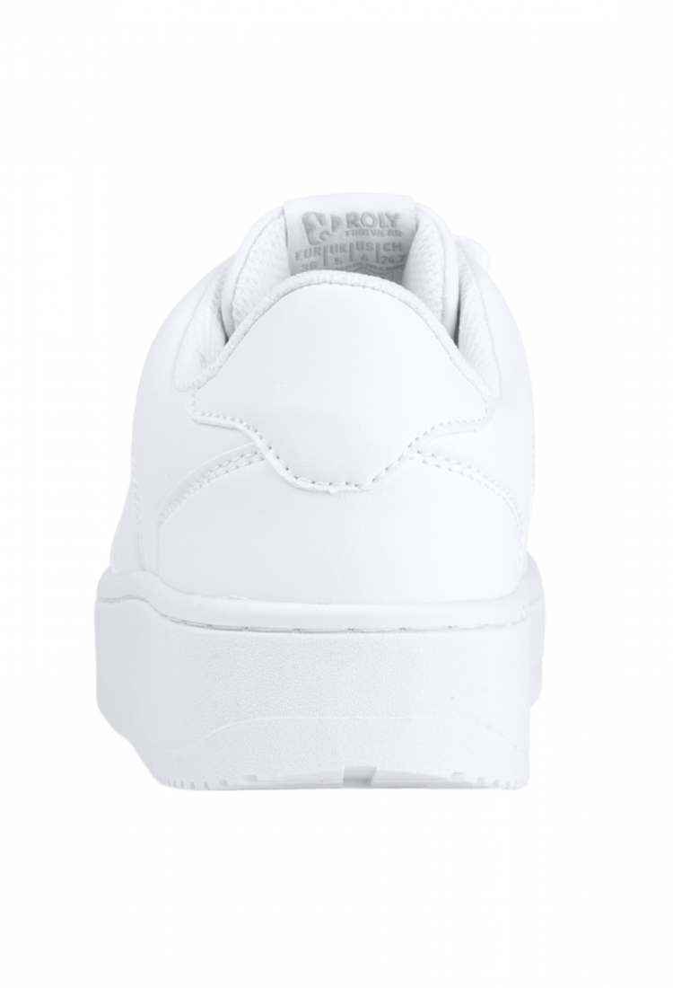 Women's white platform sneakers 529089