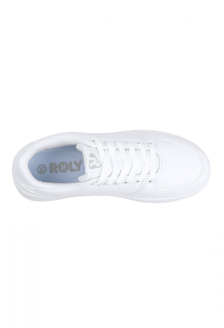 Women's white platform sneakers 529089