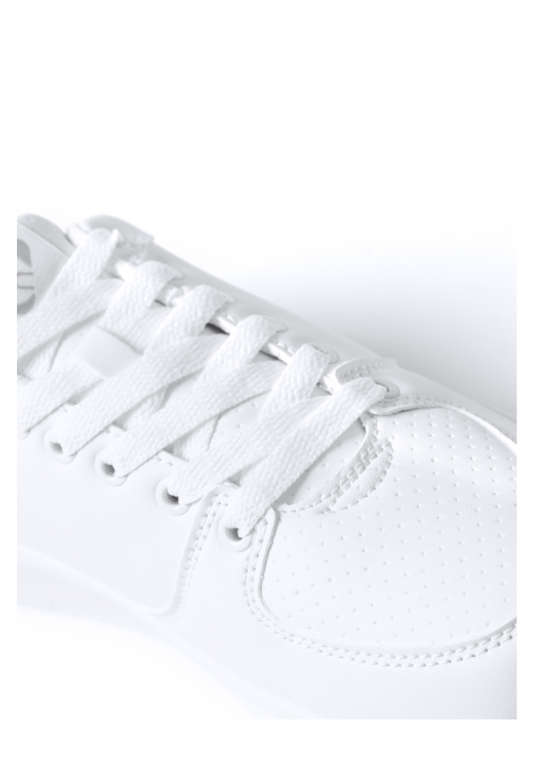 Women's white platform sneakers 529089