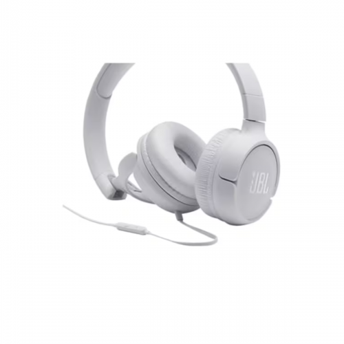 JBL Tune 500 On-Ear Wired Headphones with Microphone White 529084