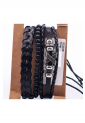 Leather Bracelets Set 4 Pieces 522329