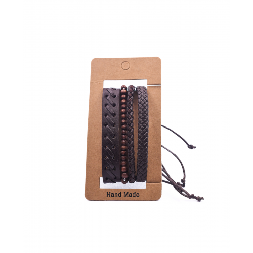 Leather Bracelets Set 4 Pieces 522330