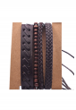 Leather Bracelets Set 4 Pieces 522330