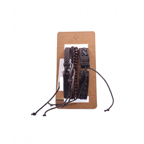 Leather Bracelets Set 4 Pieces 522330