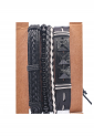 Leather Bracelets Set 4 Pieces 522346 Leather Bracelets Set 4 Pieces 522346