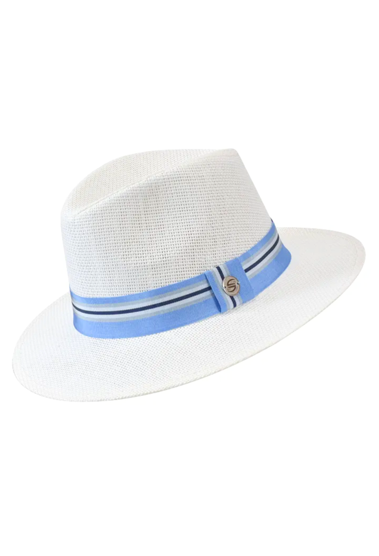 Fedora Hat With Blue Ribbon Stamion 6442 