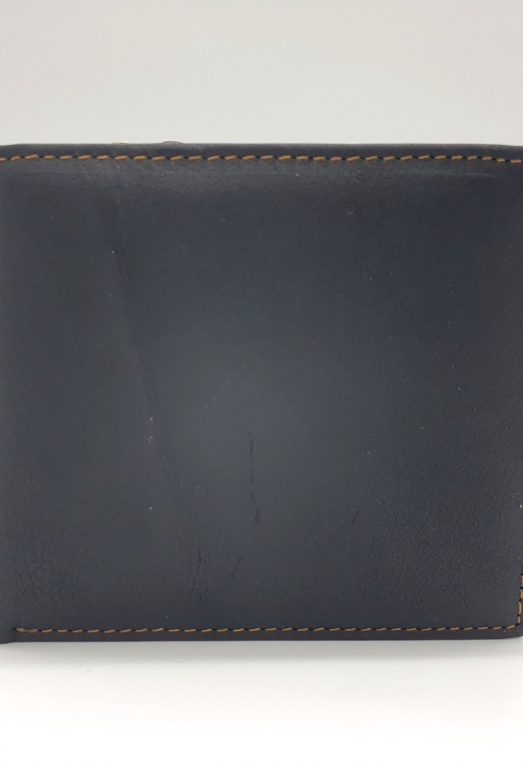 Ανδρικό πορτοφόλι σετ 2 τεμ. 81096-1 Δερμάτινο. Θήκη με φερμουάρ για ψιλά . Μαύρο