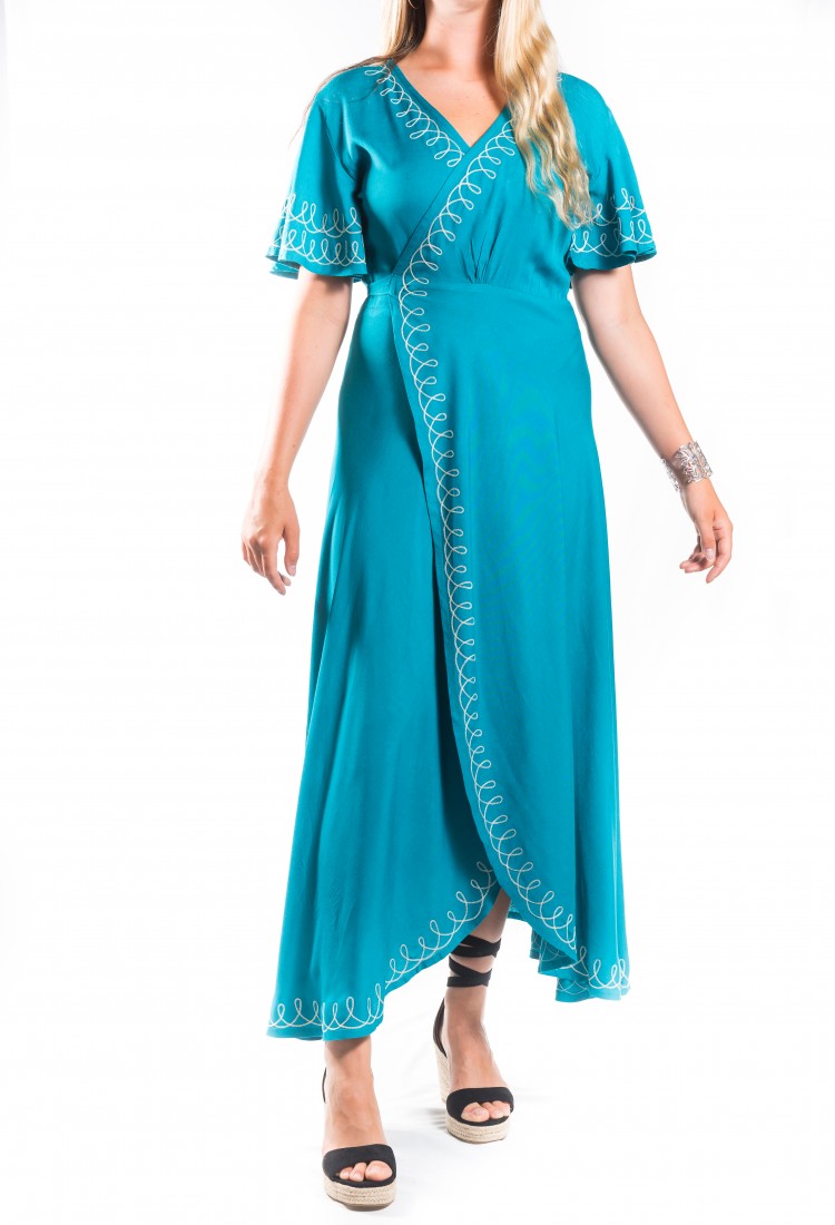 Γυναικείο Φόρεμα Κρουαζέ Μακρύ BLD579