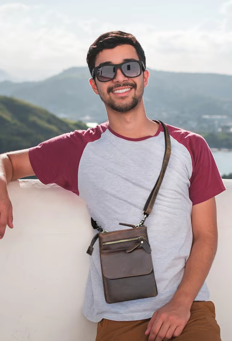 Men's Leather Shoulder/Crossbody Bag BML419 