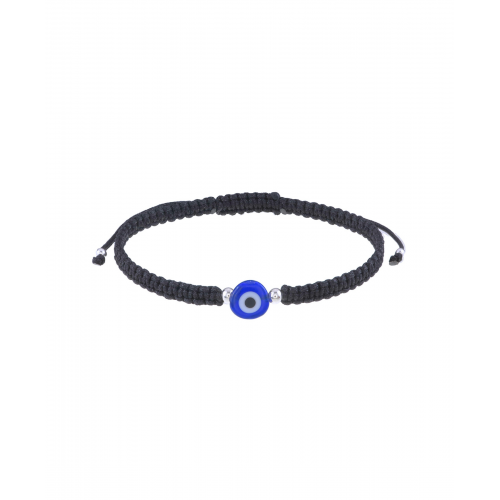 Handmade Macrame Silver Eyelet Bracelet BSE911
