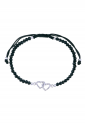 Handmade Silver Hearts Beaded Bracelet BSH898