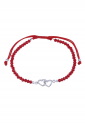 Handmade Silver Hearts Beaded Bracelet BSH898 Handmade Silver Hearts Beaded Bracelet BSH898
