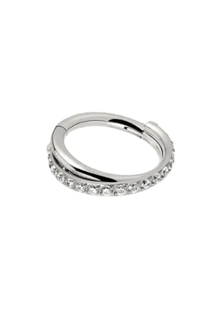 Double Cross Hoop Piercing Earring EPH262